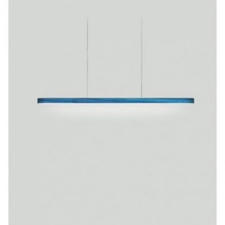 Lámpara de suspensión I-line Suspension de Luzifer LZF pantalla Azul encendida