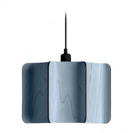 Lámpara de suspensión Kactos Suspension de Luzifer LZF base negro mate pantalla Azul apagada