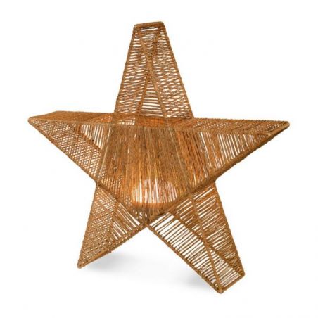 Adorno de Navidad con forma de estrella con luz y batería recargable de New Garden