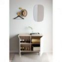 Randers 2 Puertas de Dissery blanco grafito roble