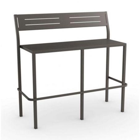 Banco alto con respaldo apilable Dorio Bench