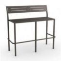 Banco alto con respaldo apilable Dorio Bench de RD Italia