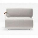 Sofá Arki-sofa de Pedrali Metal Lacado Blanco BI200