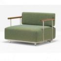 Arki-sofa de Pedrali Barnizado Beige BE