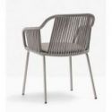 Silla Exterior Babila Twist 2795 de Pedrali Barnizado Beige BE