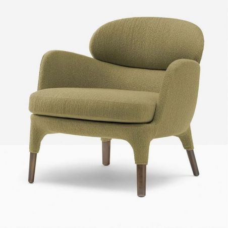 Sillon Lounge Ester 699 de Pedrali tapizado en Tela Ignífuga C114