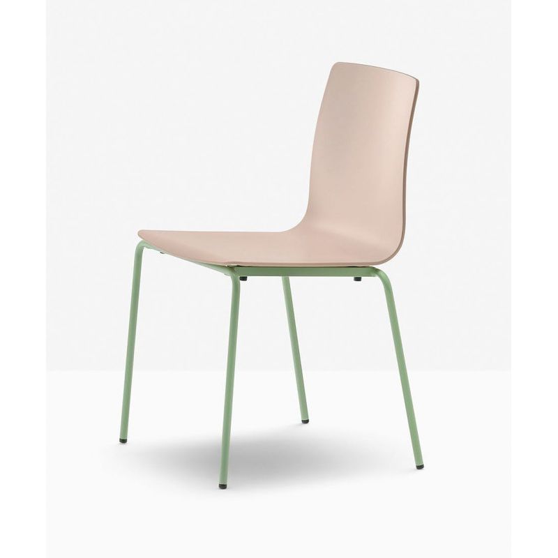 Silla Inga 5603 de Pedrali Barnizado Verde VE