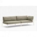 Sofá Exterior Nolita Sofa de Pedrali Metal Lacado Blanco BI200