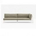 Nolita Sofa de Pedrali Metal Lacado Blanco BI200