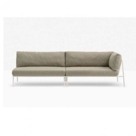 Nolita Sofa de Pedrali Metal Lacado Blanco BI200