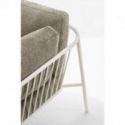 Sofá Exterior Nolita Sofa de Pedrali Metal Lacado Blanco BI200