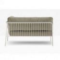 Sofá Exterior Nolita Sofa de Pedrali Metal Lacado Blanco BI200