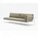 Nolita Sofa de Pedrali Metal Lacado Blanco BI200