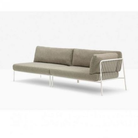 Nolita Sofa de Pedrali Metal Lacado Blanco BI200