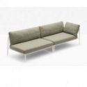 Sofá Exterior Nolita Sofa de Pedrali Metal Lacado Blanco BI200