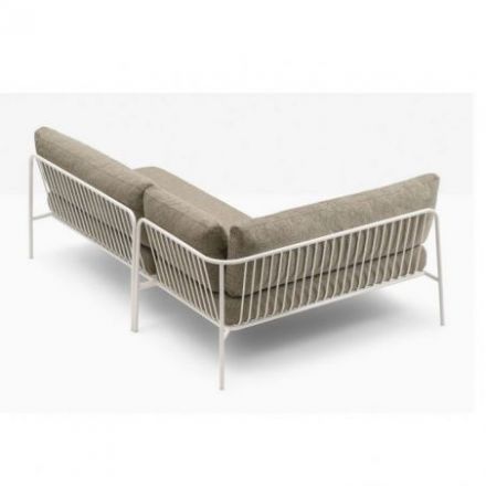 Nolita Sofa de Pedrali Metal Lacado Blanco BI200