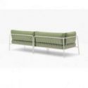 Nolita Sofa de Pedrali Metal Lacado Blanco BI200