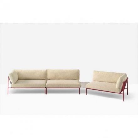 Sofá Exterior Nolita Sofa de Pedrali tapizado en Tela Ignífuga N02