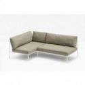 Nolita Sofa de Pedrali Metal Lacado Blanco BI200