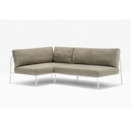 Nolita Sofa de Pedrali Metal Lacado Blanco BI200