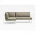 Nolita Sofa de Pedrali Metal Lacado Blanco BI200