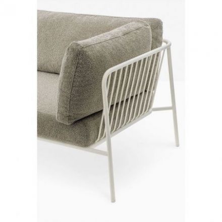 Nolita Sofa de Pedrali Metal Lacado Blanco BI200