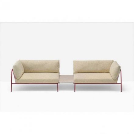 Sofá Exterior Nolita Sofa de Pedrali tapizado en Tela Ignífuga N01