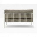 Nolita Sofa de Pedrali Metal Lacado Blanco BI200