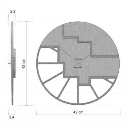 Reloj De Pared Scalea Inspirado En El Diseño De Una Escalera Arquitectónica de CalleaDesign