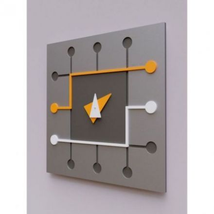 Reloj De Pared Microchip Inspirado En El Diseño De Un Circuito Integrado de CalleaDesign