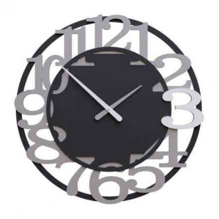 Reloj De Pared Viktor Con Los 12 Números Sobre Dos Circunferencias de CalleaDesign