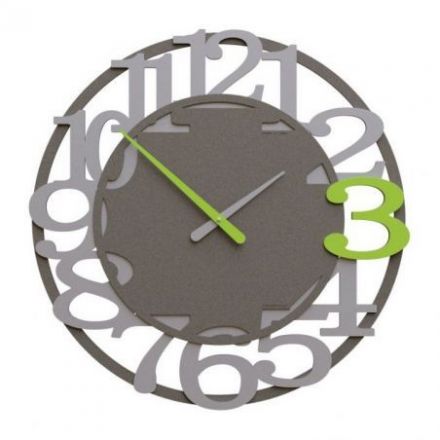 Reloj De Pared Viktor Con Los 12 Números Sobre Dos Circunferencias de CalleaDesign