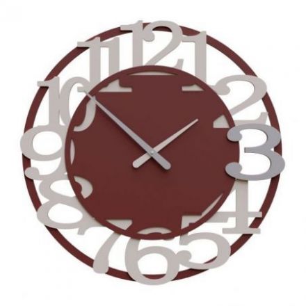 Reloj De Pared Viktor Con Los 12 Números Sobre Dos Circunferencias de CalleaDesign