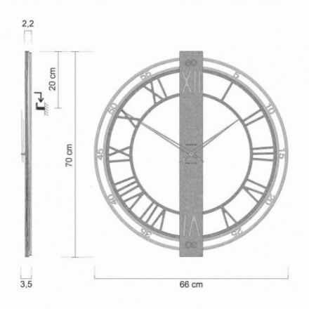 Reloj De Pared Franz Con Números Romanos Para Las Horas de CalleaDesign