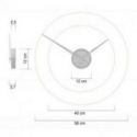 Reloj De Pared Botticelli Minimalista Sin Puntos Horarios de CalleaDesign