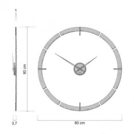 Reloj De Pared Giotto De 80 Cm De Diámetro de CalleaDesign