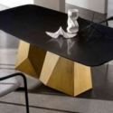 Detalles Mesa de comedor de diseño GranDeod shaped con esquinas suavizadas de Sovet Italia