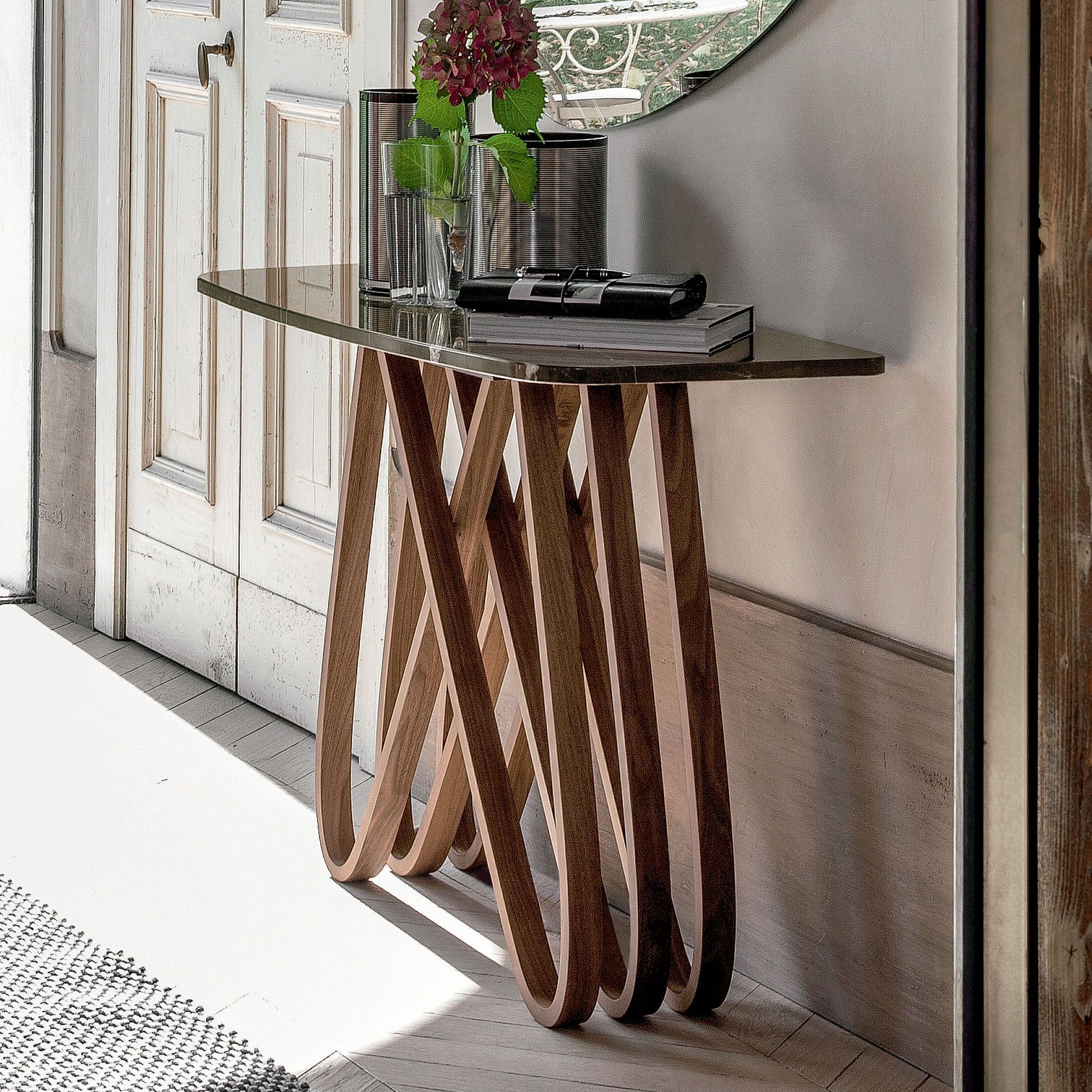 Consola Arpa Glass de Tonin Casa