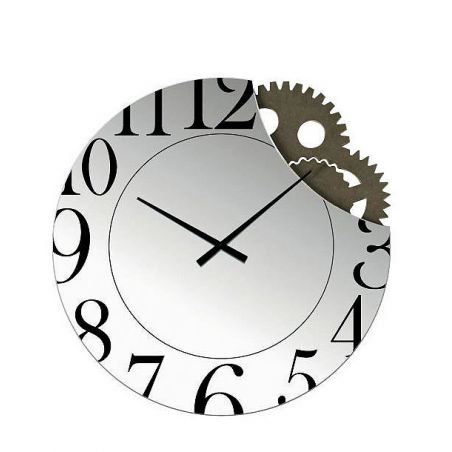 Reloj espejo de diseño italiano Memphis