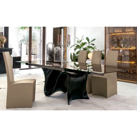 Mesa extensible Wave Glass