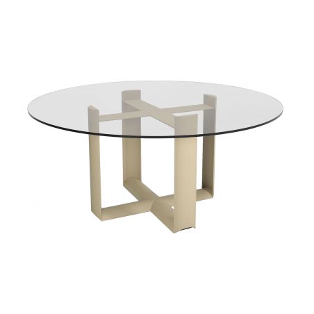 Mesa redonda Cube Round Glass