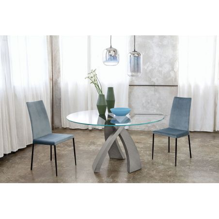 Mesa Eliseo Brushed Glass