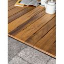 Mesa Slim Doghe para exterior en madera de Iroko y aluminio Mesa Slim Doghe para exterior en madera de Iroko y aluminio
