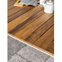 Mesa Slim Doghe para exterior en madera de Iroko y aluminio Mesa Slim Doghe para exterior en madera de Iroko y aluminio