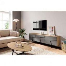 Mueble de televisión Linen acabados Iron & Cairo de Mobenia