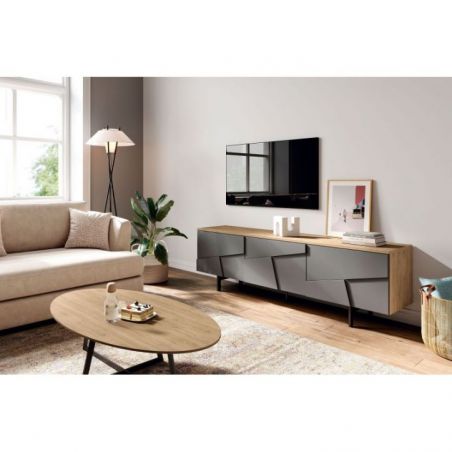 Mueble de televisión Linen acabados Iron & Cairo de Mobenia