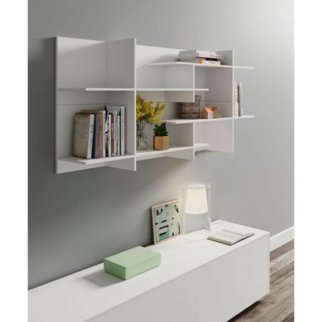 Mueble de televisión Theo acabado Snow de Mobenia