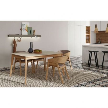 Mesa fija Moss acabados Inari & Hydra Argen de Mobenia