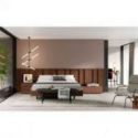 Cama doble Hima acabados Tokio & Black de Mobenia Cama doble Hima acabados Tokio & Black de Mobenia