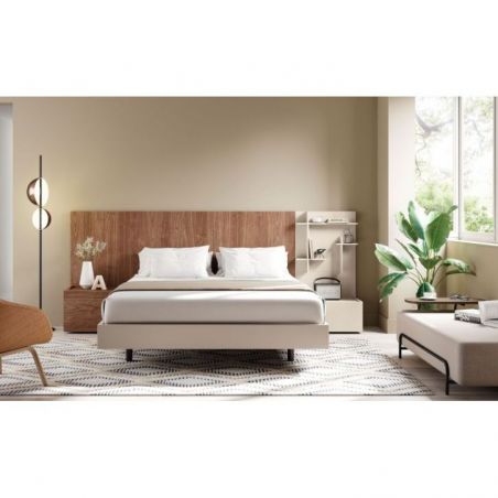 Cama doble Doan acabados Sand, Tokio & Black de Mobenia